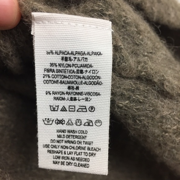 Free People Light Brown V Neck Sweater Tunic Small - Picture 6 of 8